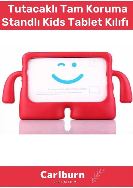 Özel Üretim Apple Samsung Uyumlu 11 Inç Yumuşak Dokulu Tutacaklı Tam Koruma Standlı Kids