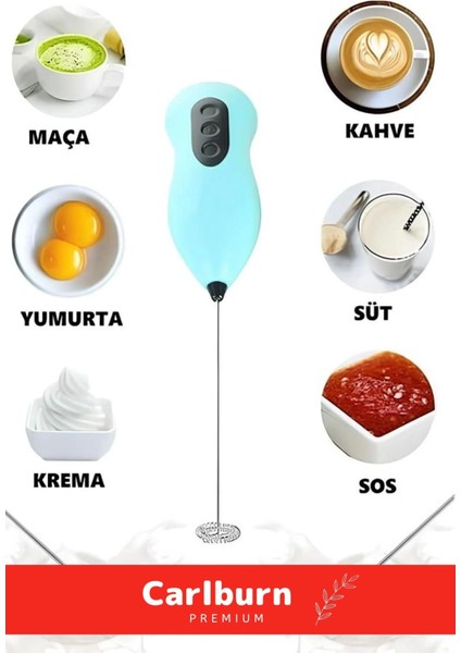 Premium Çelik Uçlu Pilli Kahve Sos Krema Mama Süt Köpürtücü Yumurta Çırpıcı Mini Mikser fiyatları