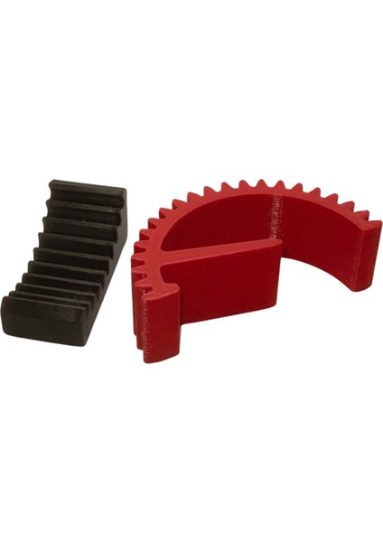 Dişli Tasarımlı Ayarlanabilir Telefon ve Tablet Standı - Kırmızı/siyah indirimleri