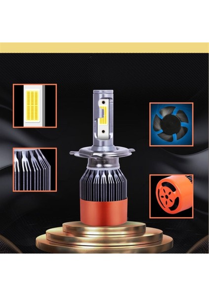 Led Far Ampulü Beyaz 48W 12V 8000LM H7 / LAAM90