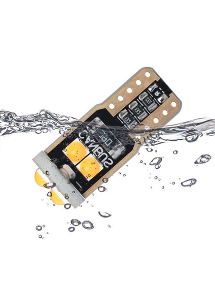 Dekoratif led ampul T10-6SMD 3030 CANBUS 12V çift turuncu / LAAM866 modelleri