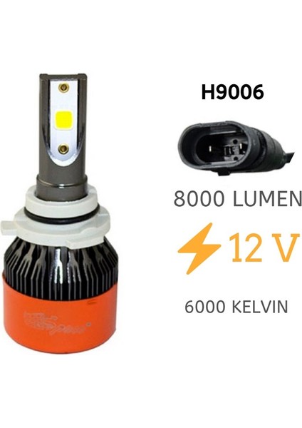 Led Far Ampulü Beyaz 48W 12V 8000LM H9006 / LAAM98 fiyatları