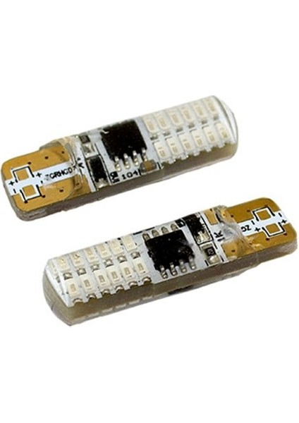 Led Ampul T10-12SMD Çakarlı Mavi 2'li Set 12V / LAAM630-1