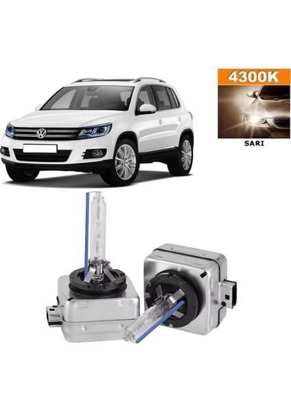 Volkswagen Tiguan 2012-2016 D3S / D3R 4300K Beyaz Hıd Xenon Ampul 2 Adet
