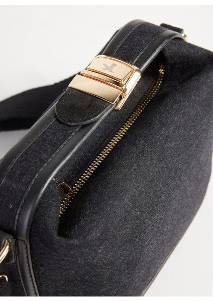 Siyah Kadın Omuz Çantası Alessıa modelleri