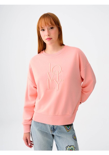 Kadın Sweatshirt Pembe LF2038201