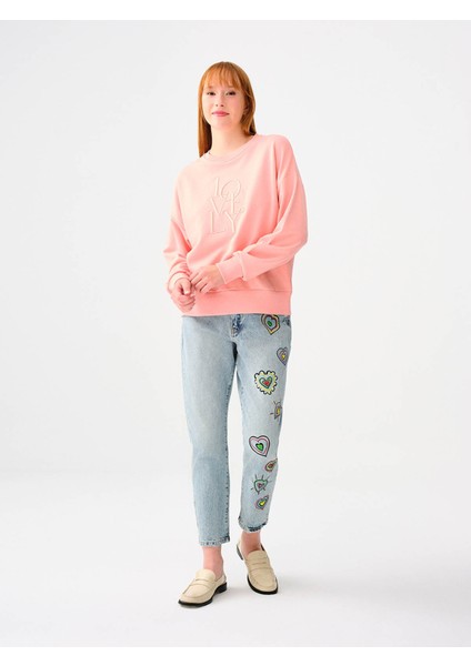 Kadın Sweatshirt Pembe LF2038201