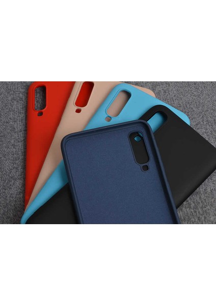 - Xiaomi Mi 9 - Kılıf Mat Koruyucu Içi Kadife Inci Silikon - Kırmızı