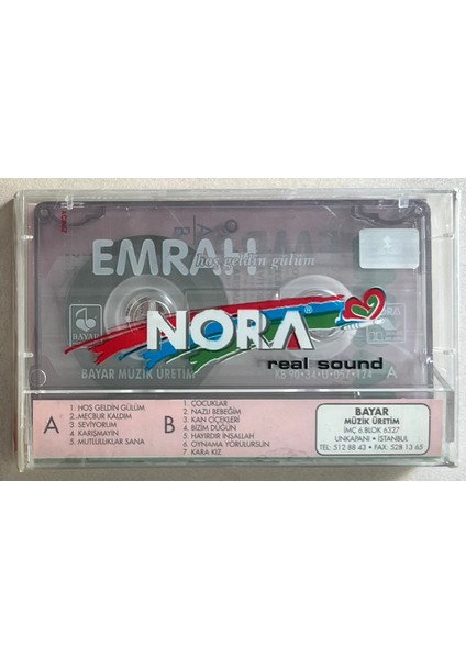 Emrah Hoş Geldin Gülüm Kaset (Jelatininde Sıfır Orjnal Dönem Baskı Kaset)