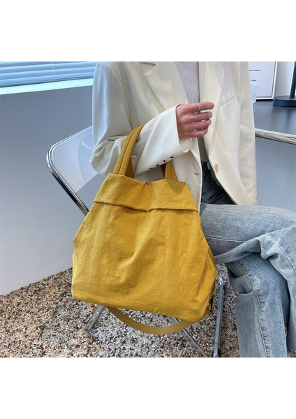 Kanvas Kadın Büyük Kapasiteli Omuz Crossbody Çantası (Yurt Dışından)