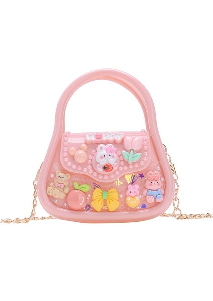 Çocuk Zincir Çanta Omuz Çantası Crossbody Çanta Kova Çanta (Yurt Dışından)