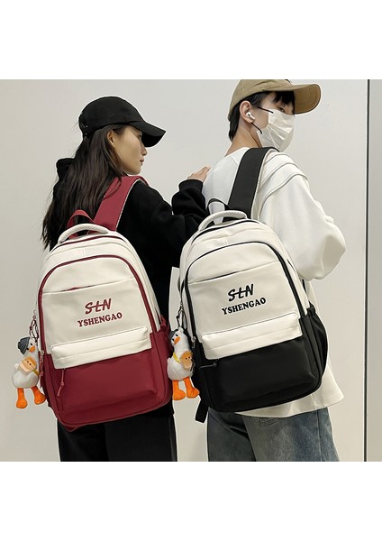 2024 Bahar Yeni Öğrenci Sırt Çantası Okul Çantası Basit Kore Tarzı Sırt Çantası Kadın Seyahat Eğlence Çantası (Yurt Dışından) fiyatları