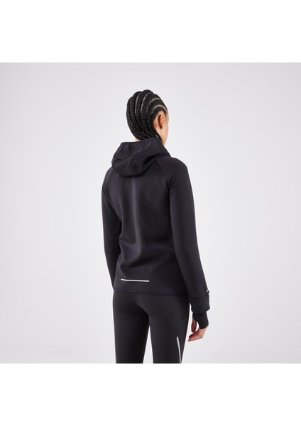 Kiprun Kadın Koşu Ceketi - Siyah/Füme - KIPRUN RUN 500 Warm fiyatları