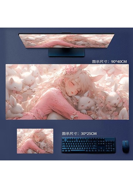 Büyük Kaymaz Mouse Pad, Dizüstü Bilgisayar Masası Pedi, Ofis ve Ev Için Uygun Su Geçirmez Masa Yazma Pedi (Yurt Dışından)