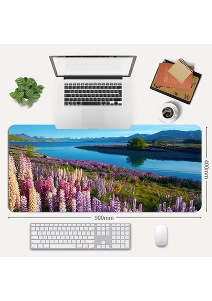 Kucha HB Büyük Kaymaz Mouse Pad, Dizüstü Bilgisayar Masası Pedi, Ofis ve Ev Için Uygun Su Geçirmez Masa Yazma Pedi (Yurt Dışından)