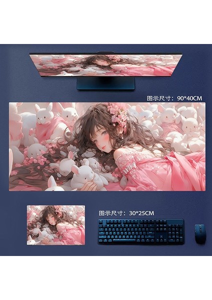 Büyük Kaymaz Mouse Pad, Dizüstü Bilgisayar Masası Pedi, Ofis ve Ev Için Uygun Su Geçirmez Masa Yazma Pedi (Yurt Dışından)