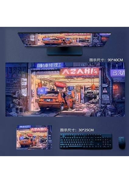 Büyük Kaymaz Mouse Pad, Dizüstü Bilgisayar Masası Pedi, Ofis ve Ev Için Uygun Su Geçirmez Masa Yazma Pedi (Yurt Dışından)