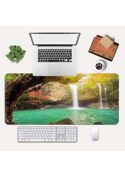 Büyük Kaymaz Mouse Pad, Dizüstü Bilgisayar Masası Pedi, Ofis ve Ev Için Uygun Su Geçirmez Masa Yazma Pedi (Yurt Dışından)