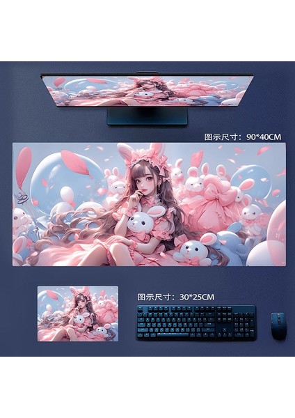 Büyük Kaymaz Mouse Pad, Dizüstü Bilgisayar Masası Pedi, Ofis ve Ev Için Uygun Su Geçirmez Masa Yazma Pedi (Yurt Dışından)