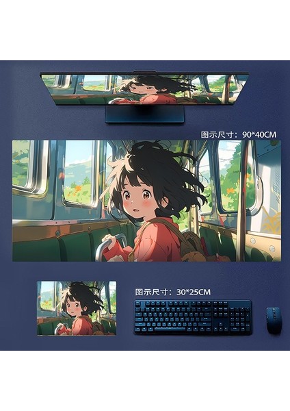 Büyük Kaymaz Mouse Pad, Dizüstü Bilgisayar Masası Pedi, Ofis ve Ev Için Uygun Su Geçirmez Masa Yazma Pedi (Yurt Dışından)