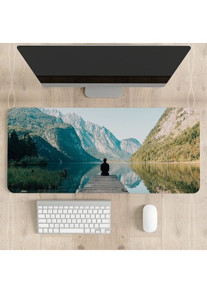 Büyük Kaymaz Mouse Pad, Dizüstü Bilgisayar Masası Pedi, Ofis ve Ev Için Uygun Su Geçirmez Masa Yazma Pedi (Yurt Dışından)