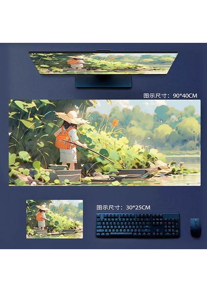 Büyük Kaymaz Mouse Pad, Dizüstü Bilgisayar Masası Pedi, Ofis ve Ev Için Uygun Su Geçirmez Masa Yazma Pedi (Yurt Dışından)