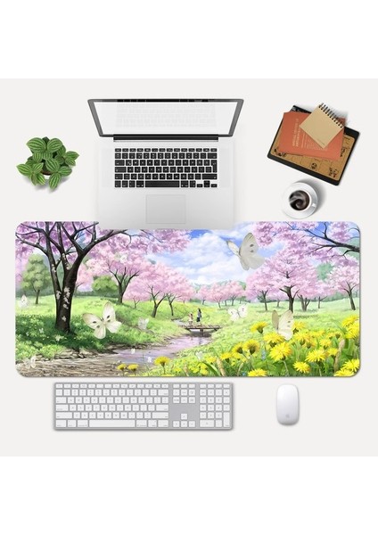 Büyük Kaymaz Mouse Pad, Dizüstü Bilgisayar Masası Pedi, Ofis ve Ev Için Uygun Su Geçirmez Masa Yazma Pedi (Yurt Dışından)