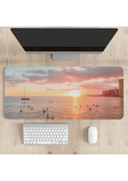 Büyük Kaymaz Mouse Pad, Dizüstü Bilgisayar Masası Pedi, Ofis ve Ev Için Uygun Su Geçirmez Masa Yazma Pedi (Yurt Dışından)