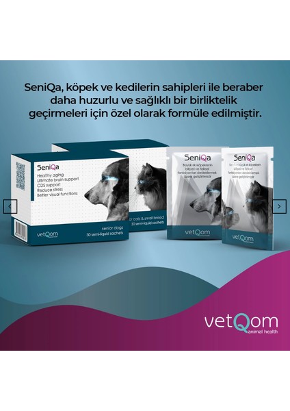 Seniqa Kedi ve Küçük Irk Köpek – Bilişsel ve Nörolojik Fonksiyon Destekleyici – 30 Saşe