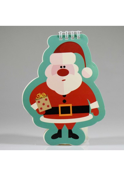 Hediye Noel Baba Mini Şekilli Defter