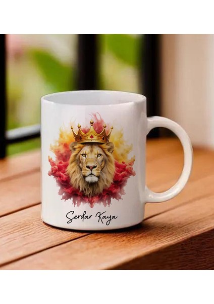 Kişiye Özel Taraftar Aslan Temalı Kupa Bardak