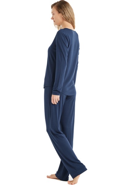 Kadın Pijama Takımı 51609 Lacivert fiyatları