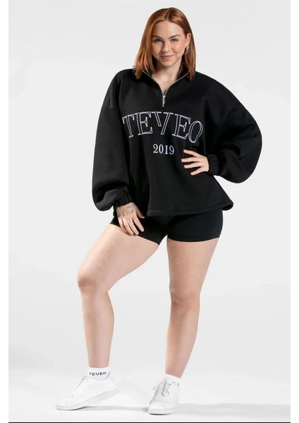 Kadın Oversize Sweatshirt 3 Iplik
