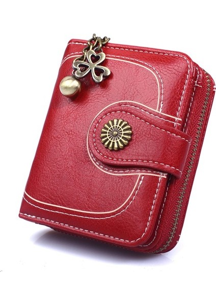 Mdsj Roma Kısa Fermuarlı Üç Kat Bozuk Para Cüzdanı (Yurt Dışından)