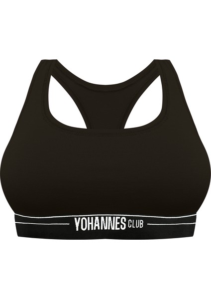 Yohannes Club, Kadın, Lastikli Büstiyer Sütyen, Tekli, Siyah