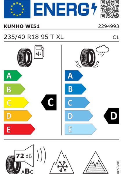 235/40 R18 95T Xl Winter Craft Ice Wı51 Oto Kış Lastiği (Üretim Yılı:2024) fiyatları