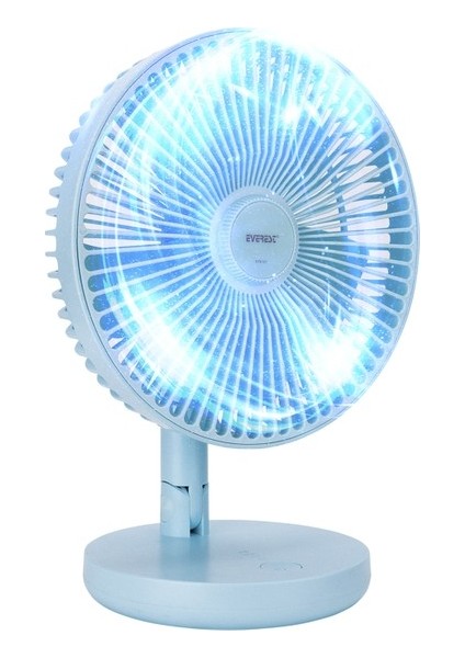 Beautiful Home Everest EFN-521 Masaüstü Şarj Edilebilir Mavi 1200MAH USB Fan (Yurt Dışından)