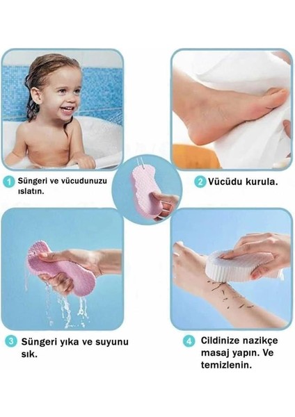 Mithra Life 2 Adet Ölü Deri Temizleyici Banyo Lifi Peeling Masaj Süngeri Mıt1106