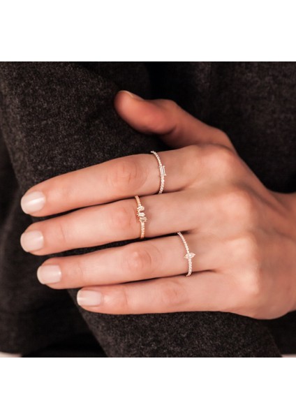 Pırlanta Baget Yüzük modelleri