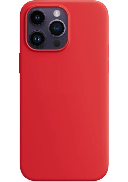 iPhone 13 Pro Uyumlu Içi Kadife Logolu Silikon Kılıf