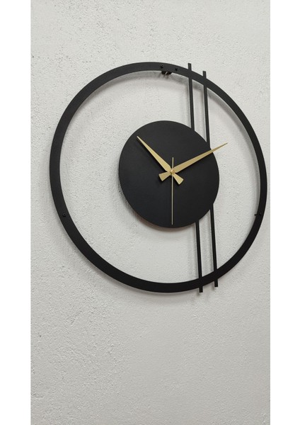 Dual Striped Dekoratif Metal Duvar Saati 50 x 48 cm fiyatları