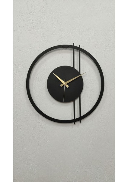 Dual Striped Dekoratif Metal Duvar Saati 50 x 48 cm fırsatları