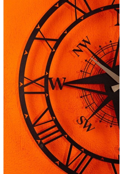 Pusula Detay Metal Duvar Saati 1,5 mm Kalınlık 40 x 40 cm fırsatları