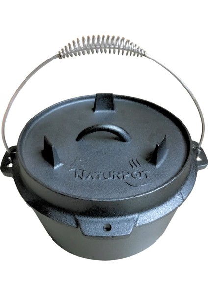 Döküm Tencere 10 Inch Dutch Oven Demir Döküm Kamp Tenceresi 25 cm fırsatları