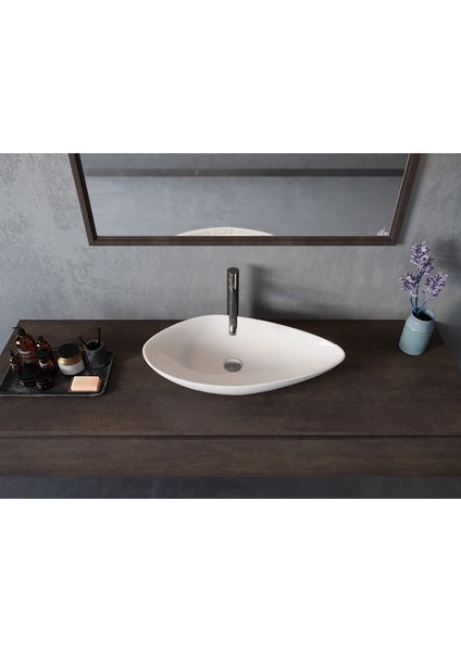 Olive Tezgahüstü Lavabo 74X38 cm fiyatları