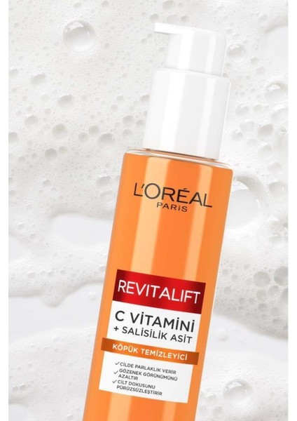 L'Oréal Paris Revitalift Clinical Aydınlatıcı Gözenek Karşıtı Köpük Temizleyici & C Vitamini Serum Etkili Maske