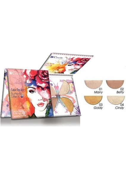 Aydınlatıcı Palet-Glam Shine 04 Ruj Seti