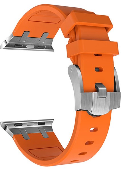 - ​​​Apple Watch 7 45mm - Kordon Silikon Kordon - KRD-89 - Siyah - T27218 fırsatları