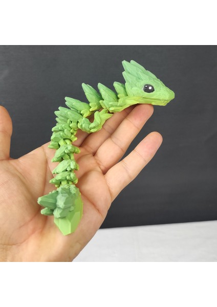 Hareketli Kayataş Desenli Bebek Dragon ( Yeşil )