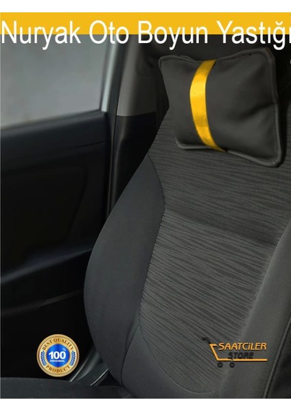 Suzuki Oto Modellerine Uygun Koltuk Boyun Yastığı Sarı Şerit 2 Adet